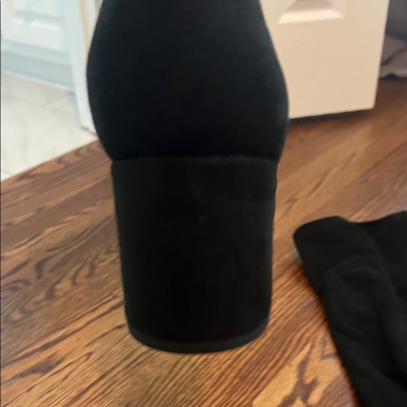 Sam Edelman Black Faux Suede Over-the-Knee Boots - 2 1/2” heel - Picture 6 of 6